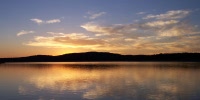Lake Travis Texas Waterfront Sunset